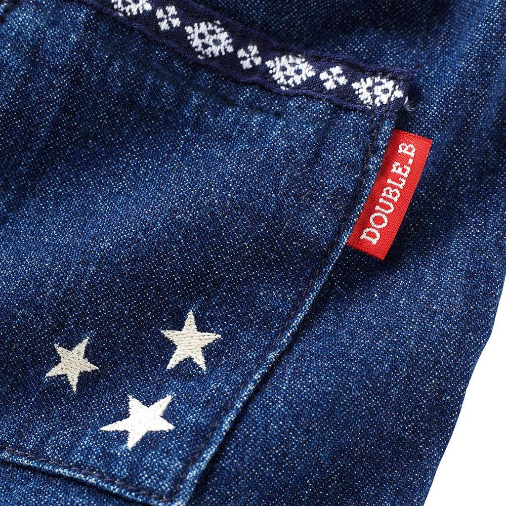 MIKIHOUSE Pants 130cm Indigo Blue DOUBLE_B 63-3203-261