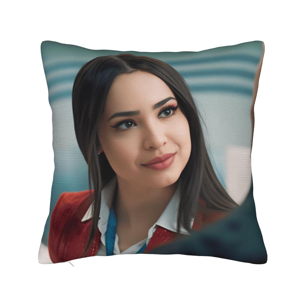 Actor S-Sofia C-Carson Pillow Cover Novelty Pillow Case For Living Room Chair Soft Cushion Cover Birthday Present