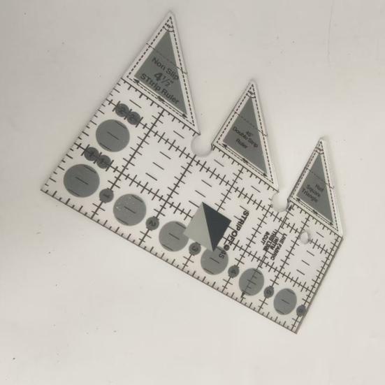 Двойная полоска лоскутный линейка прозрачный акриловый измерительный инструмент угол 45 градусов шаблон для лоскутного шитья линейка для шитья вязания крючком вышивки рукоделия