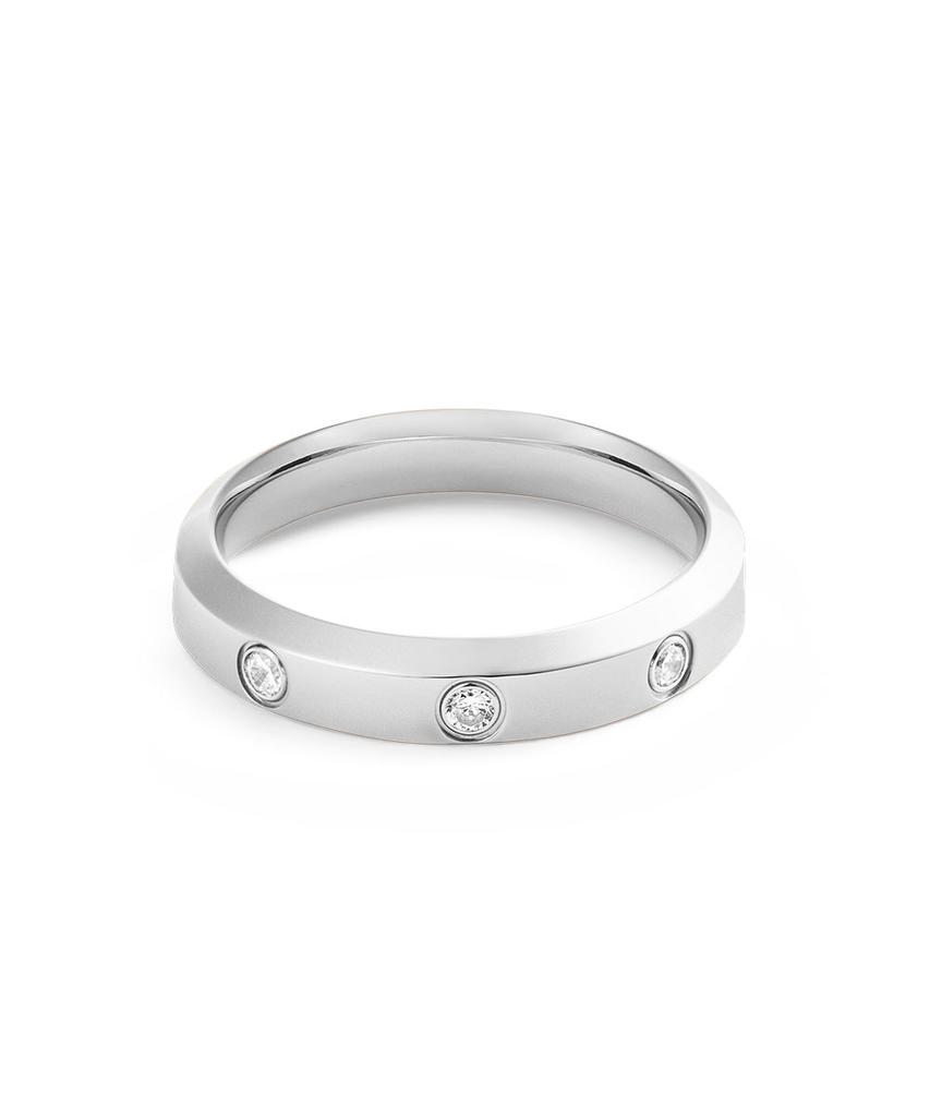 Кольцо Daniel Wellington Classic Lumine 4 мм с кубическим цирконием, многослойное, женское, модное