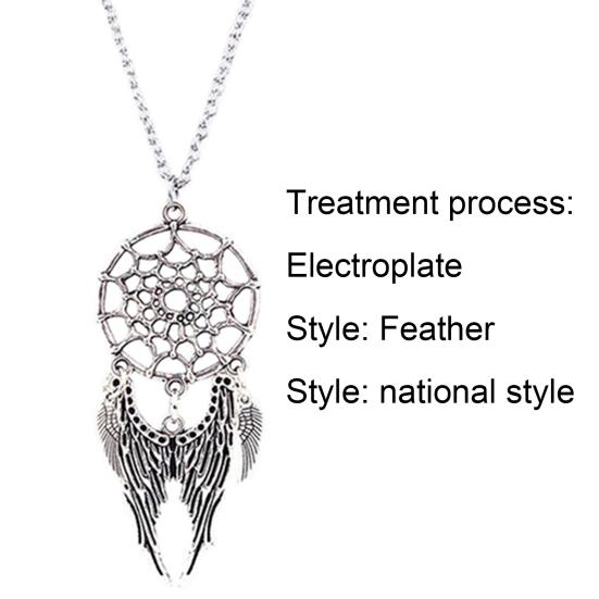 Ожерелье Этнический Ловец снов женское ожерелье с перьями и крыльями для банкета