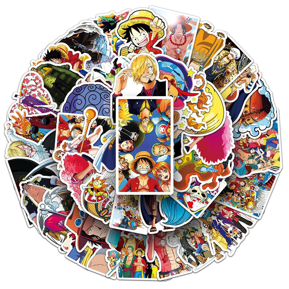 10/30/50 шт. Классические аниме Наклейки One Piece Крутые Мультяшные Люффи Эйс Наклейки Шлем Ноутбук Телефон Гитара Наклейка Украшение Игрушки