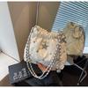 Niche Bag Women's New Summer Versatile Diamond Chain Messenger Bag Casual Bucket Bag