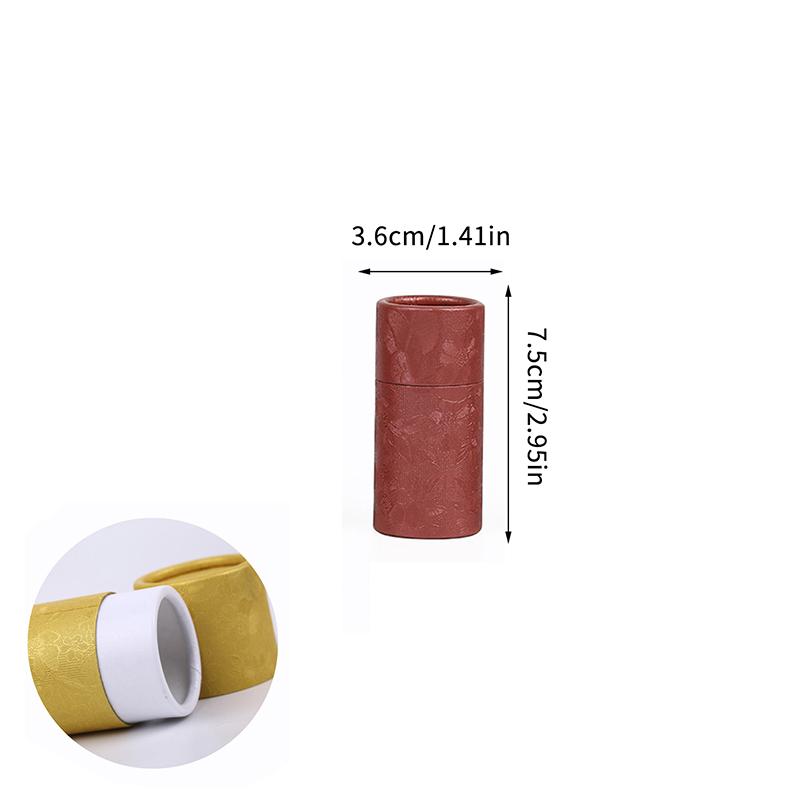 Kraft Paper Tube Jar 10ml 20ml 30ml Cylinder for Essential Oil Bottle Secure Packaging Box for Travel and Gift Wrapping