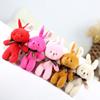 with Bow Tie Mini Teddy Dolls 16cm Keychain Pendant Cute Stuffed Rabbit  Kids