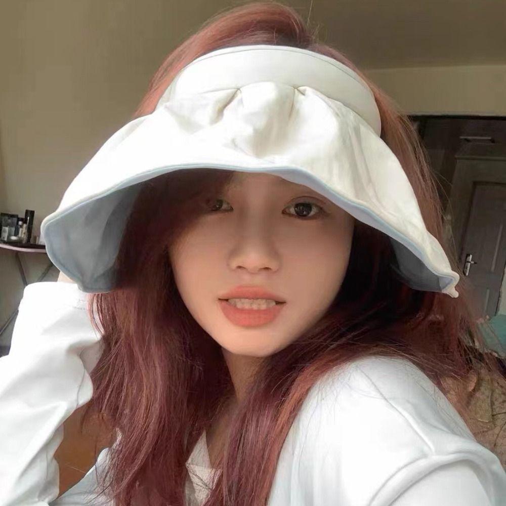 Летняя кепка-повязка для защиты от солнца без верха, складной козырек, женская ракушка, спорт