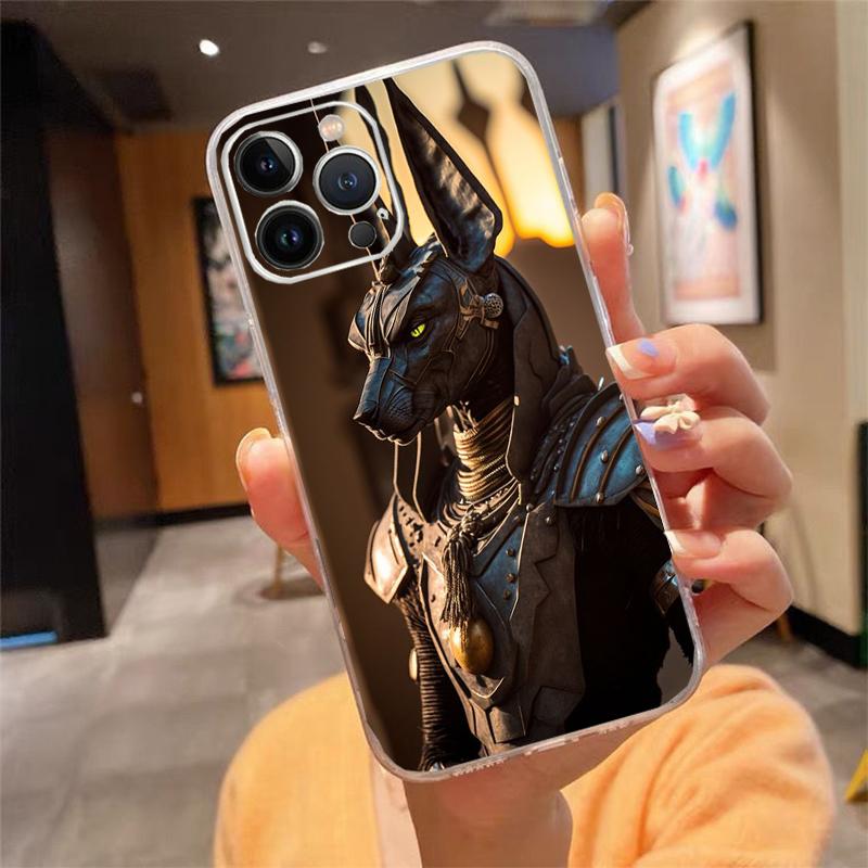 Чехол для телефона для iphone 17 Pro Max Air 16 15 14 13 Pro Max 15 16 Pro 15Plus Египет Нефертити Анубис Фараон