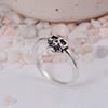 Simple Skull Silver Plated Ring | Minimalist Gothic Biker Brass Jewelry | Edgy Statement Gift for Him/Her