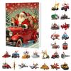 2025 Transportation Advent Calendar 24 Days Christmas Countdown with Collectible Train Plane Pendants Holiday Gifts for Toddler Boys Kids