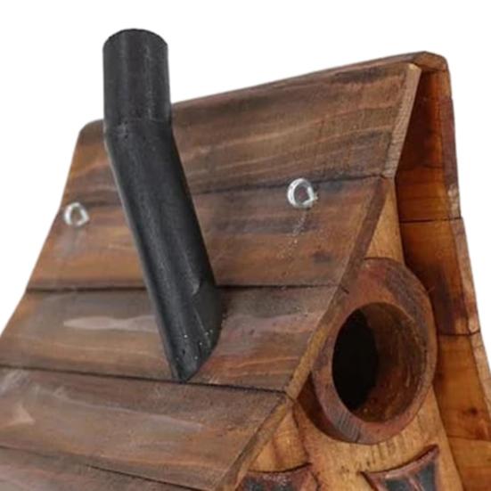 Деревянный скворечник для улицы, причудливый подвесной домик для колибри, гнездо для диких птиц на открытом воздухе, декор для патио, заднего двора, сада