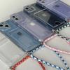 Чехол Poco X7 Pro с ремешком-шнурком Crossbody, силиконовый прозрачный чехол для Xiaomi Poco X7, чехол-ожерелье с ремешком, слотами для карт