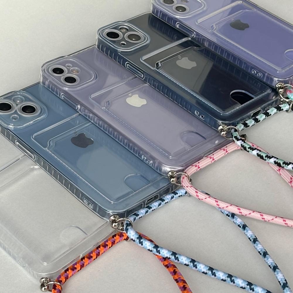 Чехол Poco X7 Pro с ремешком-шнурком Crossbody, силиконовый прозрачный чехол для Xiaomi Poco X7, чехол-ожерелье с ремешком, слотами для карт