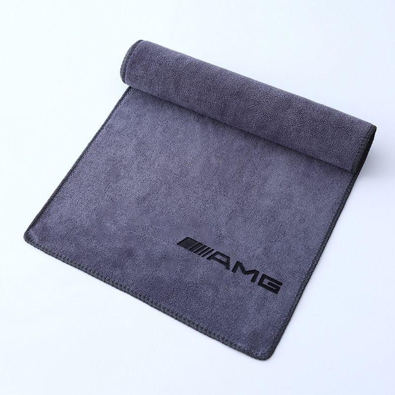 VFO1 For Mercedes Benz AMG A C GLC GLE CLA Class W205 W176 W117 Suede Microfiber Car Wash Towel Drying Cloth Cleaning Towels Interior