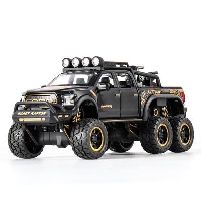 1/28 Ford Raptor F150 литая модель автомобиля игрушечная модифицированная металлическая внедорожная техника модель автомобиля звук свет коллекция детские подарки