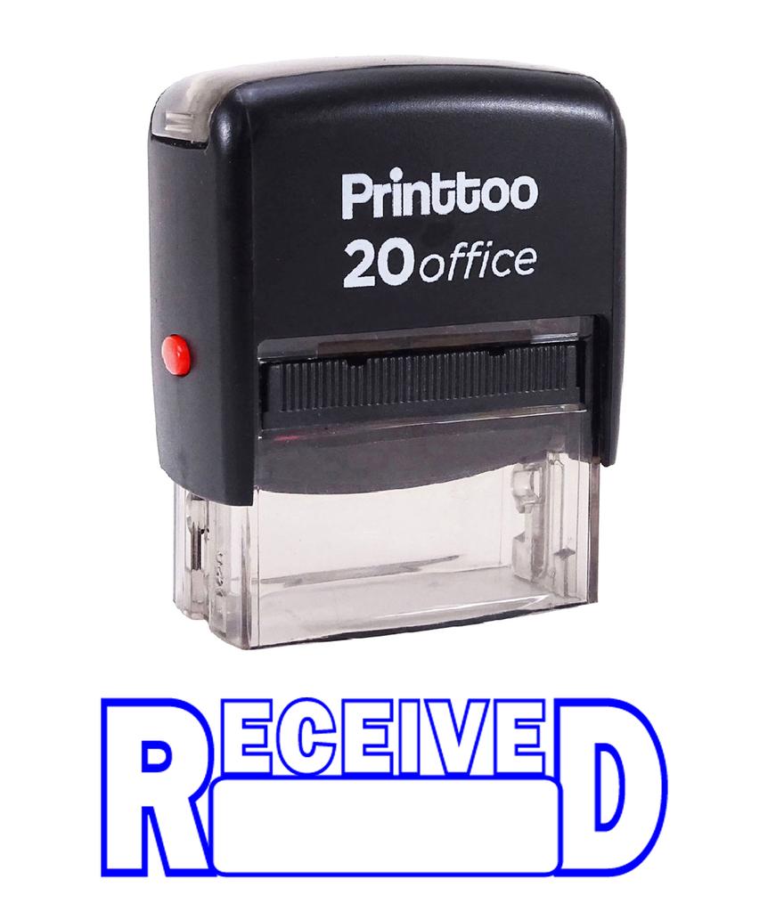 Printtoo Self Inking RECEIVED Rubber Stamp Office Stationary Custom