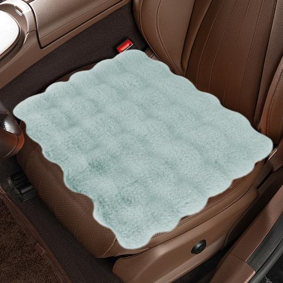 Утолщенные плюшевые подушки для автомобильных сидений, мягкие, пушистые, теплые, нескользящие чехлы для передних и задних сидений