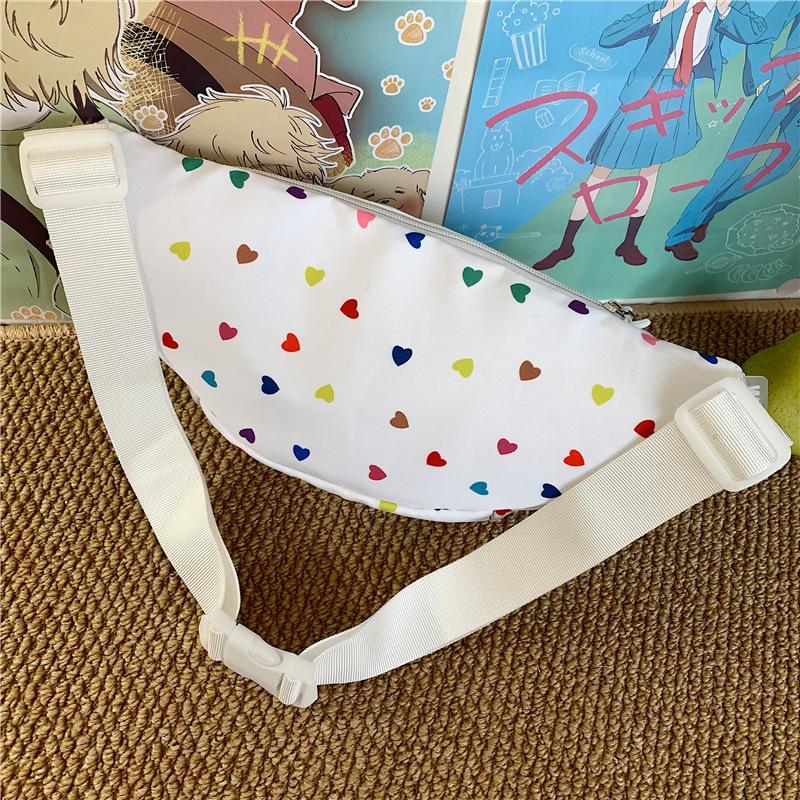 Женская сумка через плечо Прозрачная нагрудная сумка с принтом Студенческая сумка через плечо