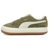 Suede Mayu Up Thick Sole Casual Low Top Sneakers Women Sneakers Green 381650-04