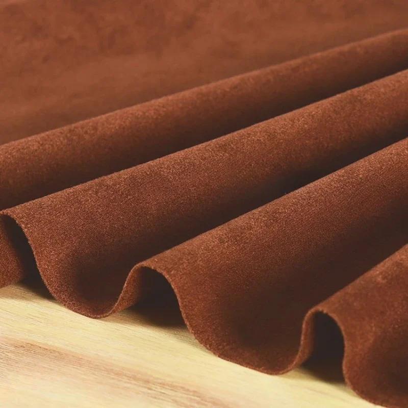 100x150cm Suede Fabric Stretch Double Microfiber for Costume Dresses Skirt Sewing Stretch Frosted Cloth Plain Material