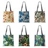 Women Canvas Shoulder Bag Shopper Leaf Plant Harajuku Casual Handbag Eco Reused Large Capacity Travel Tote Books Bag
