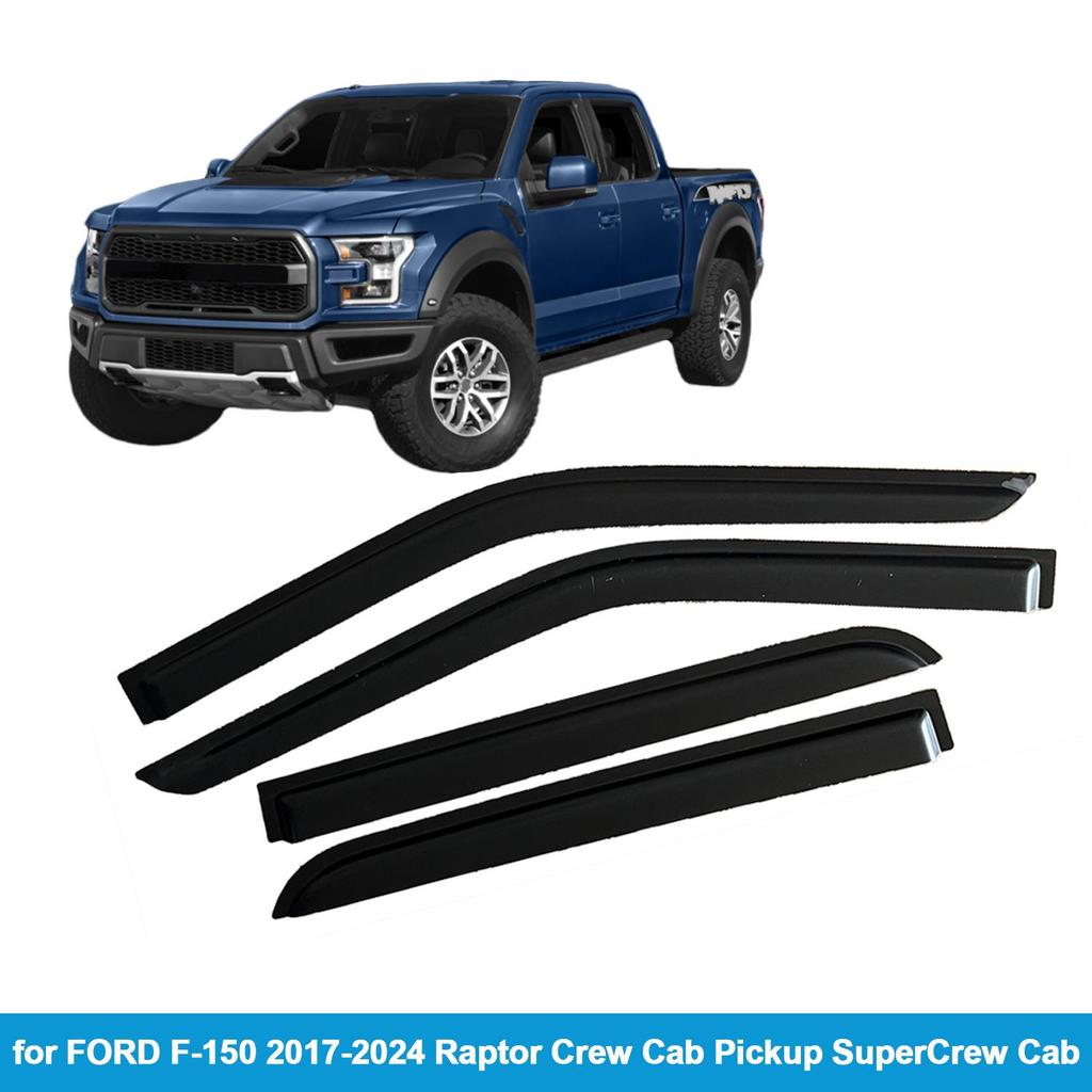 Дефлекторы окон (ветровики) для Ford F-250 Super Duty 2017-2025 Crew Cab