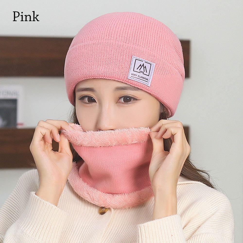 Флисовый шарф на шею, теплая вязаная шапка, зимняя Балаклава для мужчин и женщин