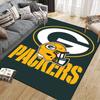 Pittsburgh Steelers Art Flannel Printed Carpet, Home Sofa Decoration for Living Room & Bedroom, Non‑Slip Play Flannel Floor Mat for Game Room