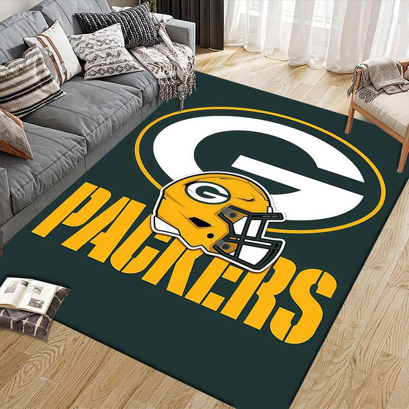 Pittsburgh Steelers Art Flannel Printed Carpet, Home Sofa Decoration for Living Room & Bedroom, Non‑Slip Play Flannel Floor Mat for Game Room