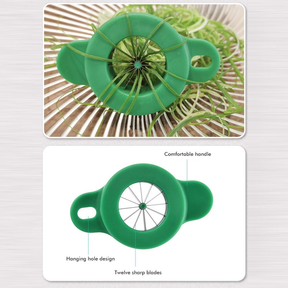 Household Stainless Steel Scallion Cutter Plum Blossom Shred Silk Cutter Sharp Onion Cutter Graters