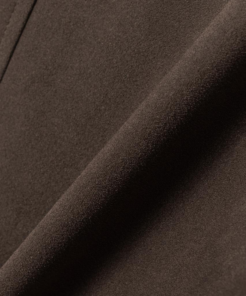 Nonblank Suede Oversized Jacket_Brown