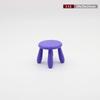 1/12 Dollhouse Miniature Furniture Round Stool Chair For Kids Pretend Play Toy House Decor Children Toy Dollhouse Accessories