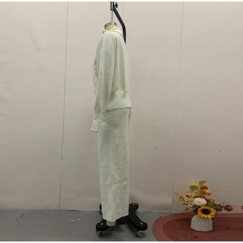 Повседневная куртка на молнии, пригородный костюм, простая однотонная уличная одежда, длинные брюки, комплекты из двух предметов для женщин, весна-осень