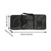 61 Keys Keyboard Case with 2 Pockets Thick Padded Waterproof Electric Gig Bag