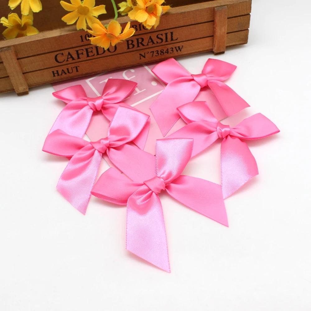 20/50pcs Ribbon Bow Craft Bow Pink White Blue Floral Gift Tie DIY Christmas Party Decoration Strikjes Decoratie Moños Navideños