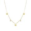 Collier Luxenter En Argent 925 Avec Zircon Finition En or Jaune 18K - Nall