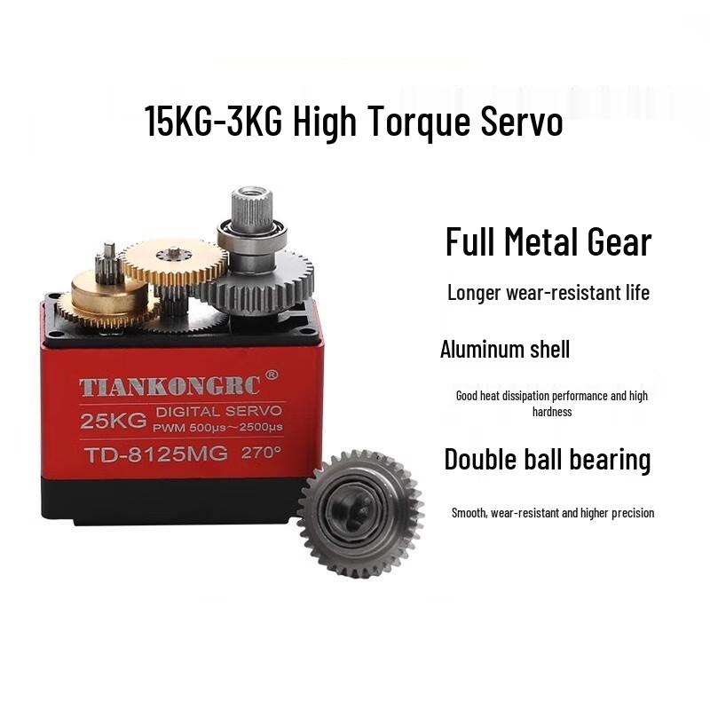 Pandenwell 30KG 360-Degree Waterproof PWM Servo Motor