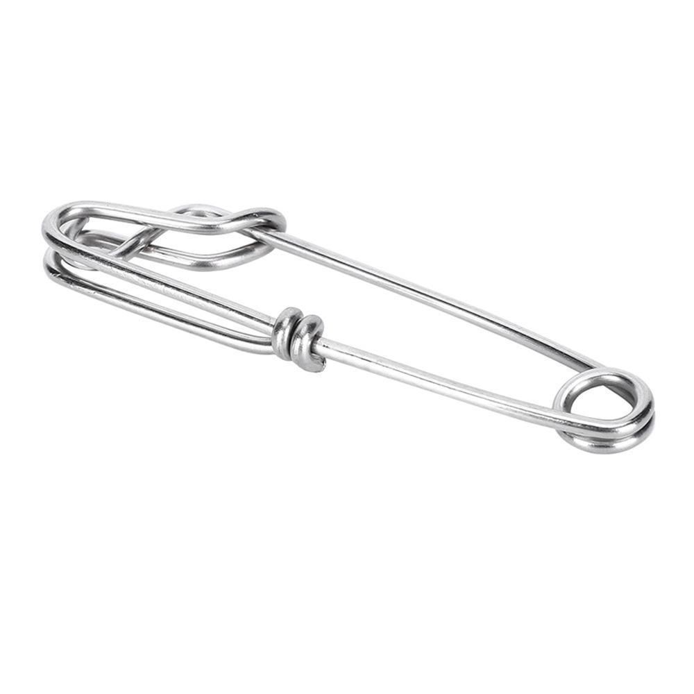 15PCS Stainless Steel Longline Snap Clips 3 Sizes Longline Branch Hangers  Saltwater Fishing