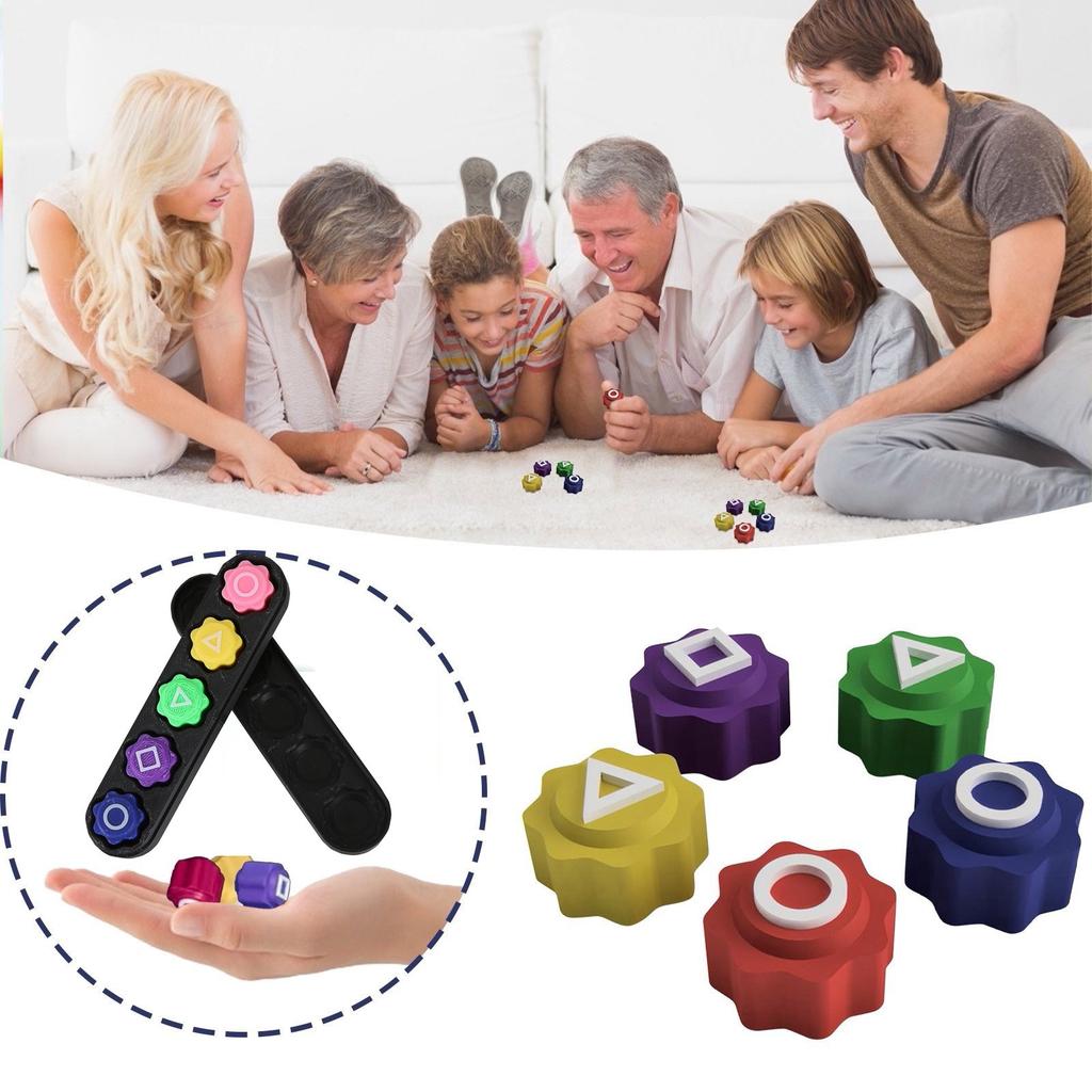 Minigame Toys, Stone Pebbles Set W/Round Case. Traditional Play Game Gifts,Minigame Grasping Stones
