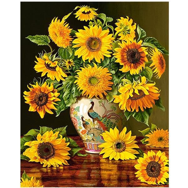 Алмазная вышивка яркий цветок 5D алмазная мозаика картина современный цветок вышивка крестиком