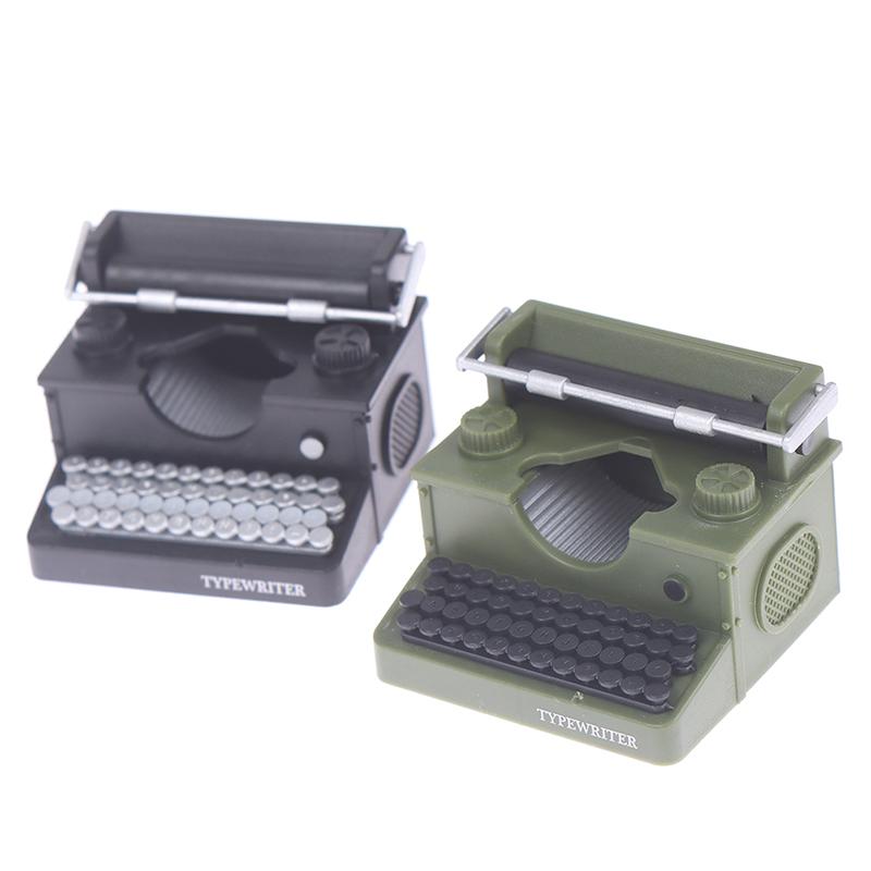 1: 12 кукольных домиков, мини-украшения, имитация пишущей машинки, кукла, игрушечный реквизит, реквизит