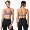 Deep V Character Triangle Cup Seamless Bra Thin Belt Thin High Elastic Casual Bottoming Bra Yoga Underwear Women
