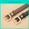 Универсальный ремень из искусственной кожи с металлической пряжкой-штифтом для модной школы, офиса и
