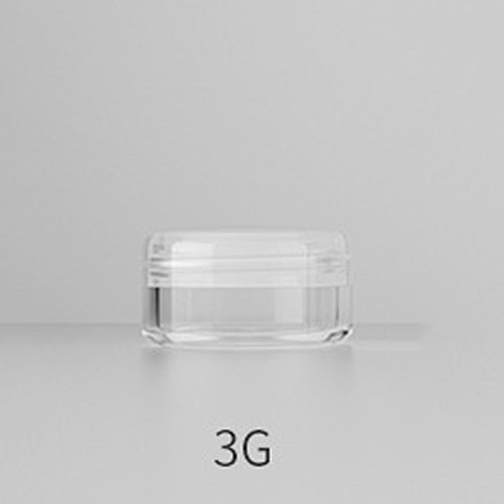 3 г/5 г/10 г/15 г/20 г пустая пластиковая косметическая баночка для макияжа мини-баночка для крема для лица прозрачные флаконы для образцов тени для век бальзам для губ контейнеры