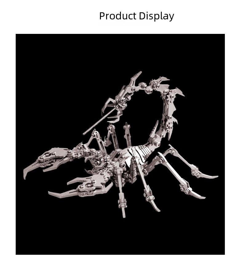 3D Металлический пазл Скорпион - Механическая сборочная игрушка для детей