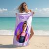 Personalized customized proof beach towel with Ms. Rachel pattern - soft, absorbent,quick-drying,perfect swimming,camping&bathing