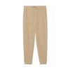Polo Solid Ribbed Mid-Waist Drawstring Cuffed Casual Pants Kids Bottoms Brown 323799362-032