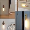1PC intelligent USB human body induction night light, rechargeable LED wall light, suitable for corridors/cabinets