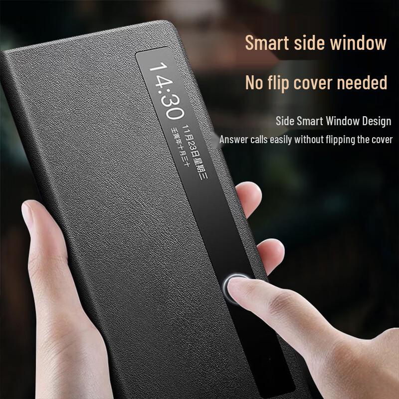 KOOLIFE Оригинальный кожаный чехол-книжка с окном для Honor Magic V6