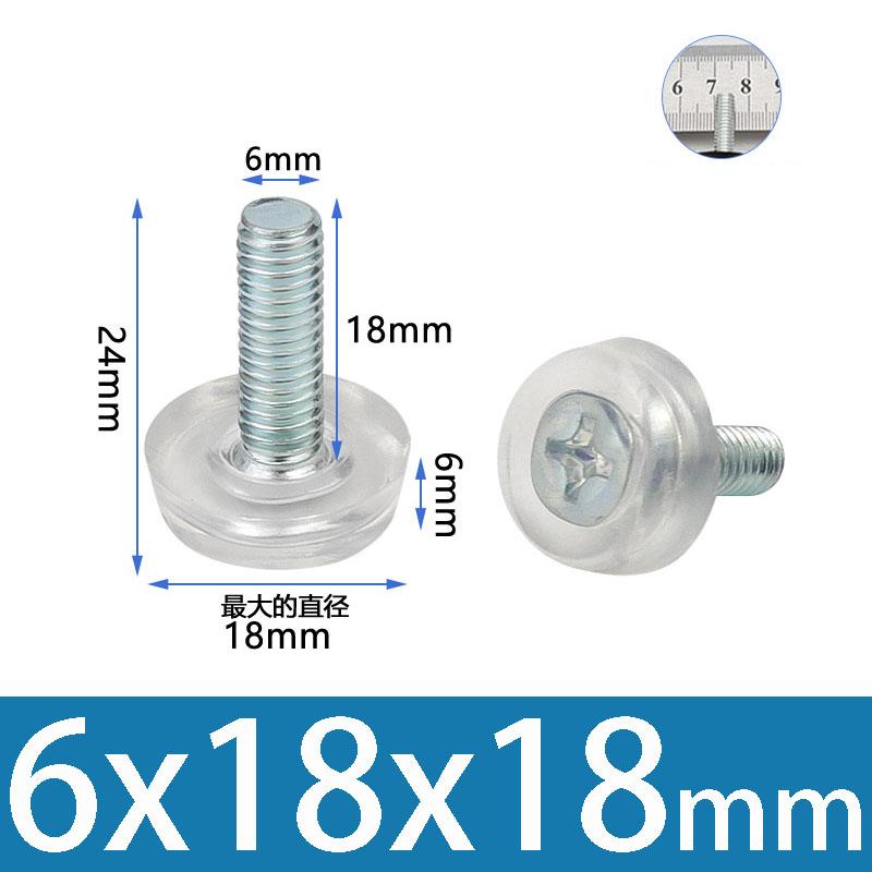 2Pcs Height Adjustable Leveling Chair Leg Feet Furniture Mat Screw-in Base Sofa Bed Cabinet Table Floor Protector M6 M8 M10