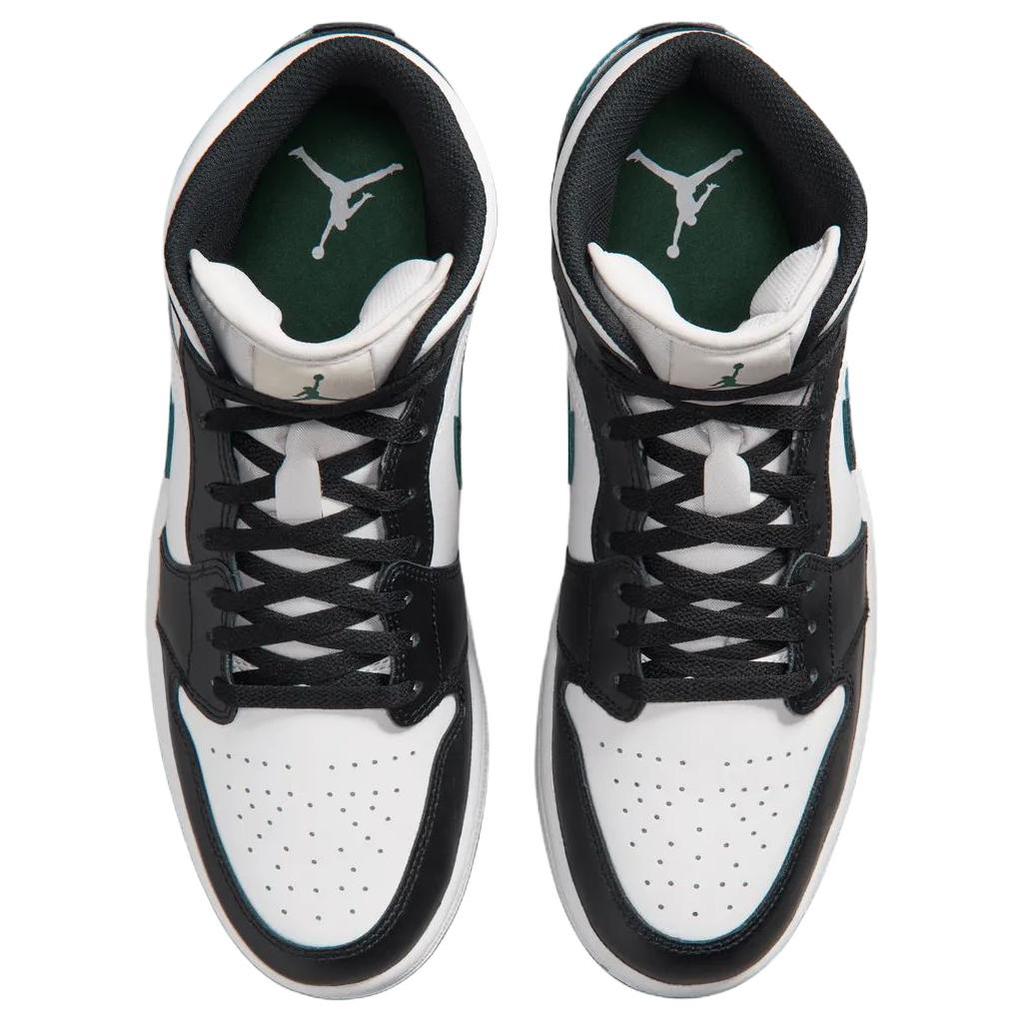 Кроссовки унисекс Air Jordan 1 Mid Black Gorge Green Summit White DQ8426-004